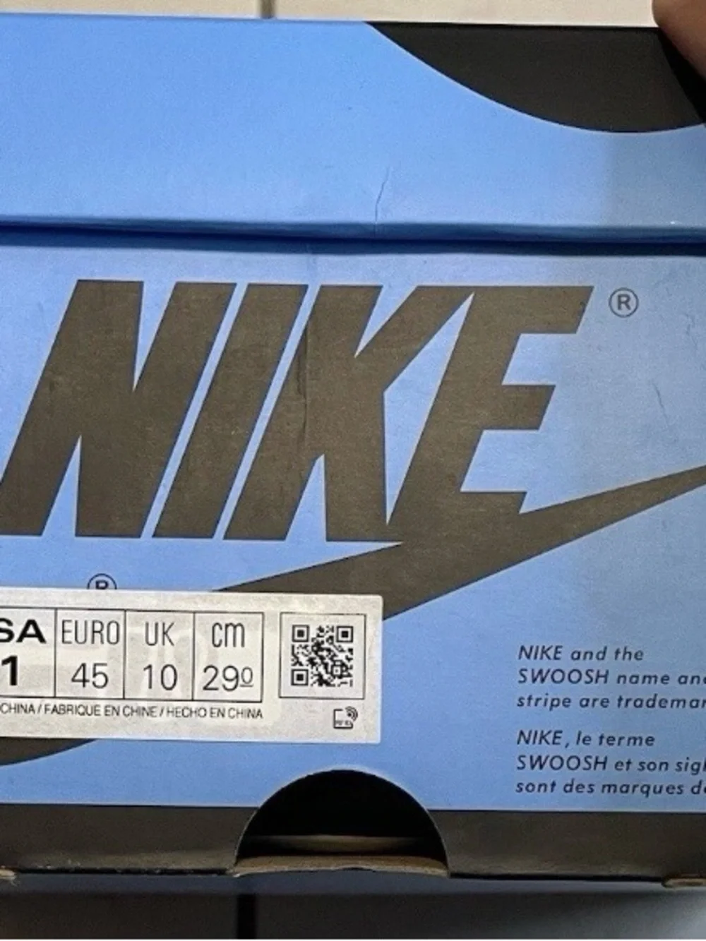 Jordan 1 High Blue Toe Size 11 Brand New